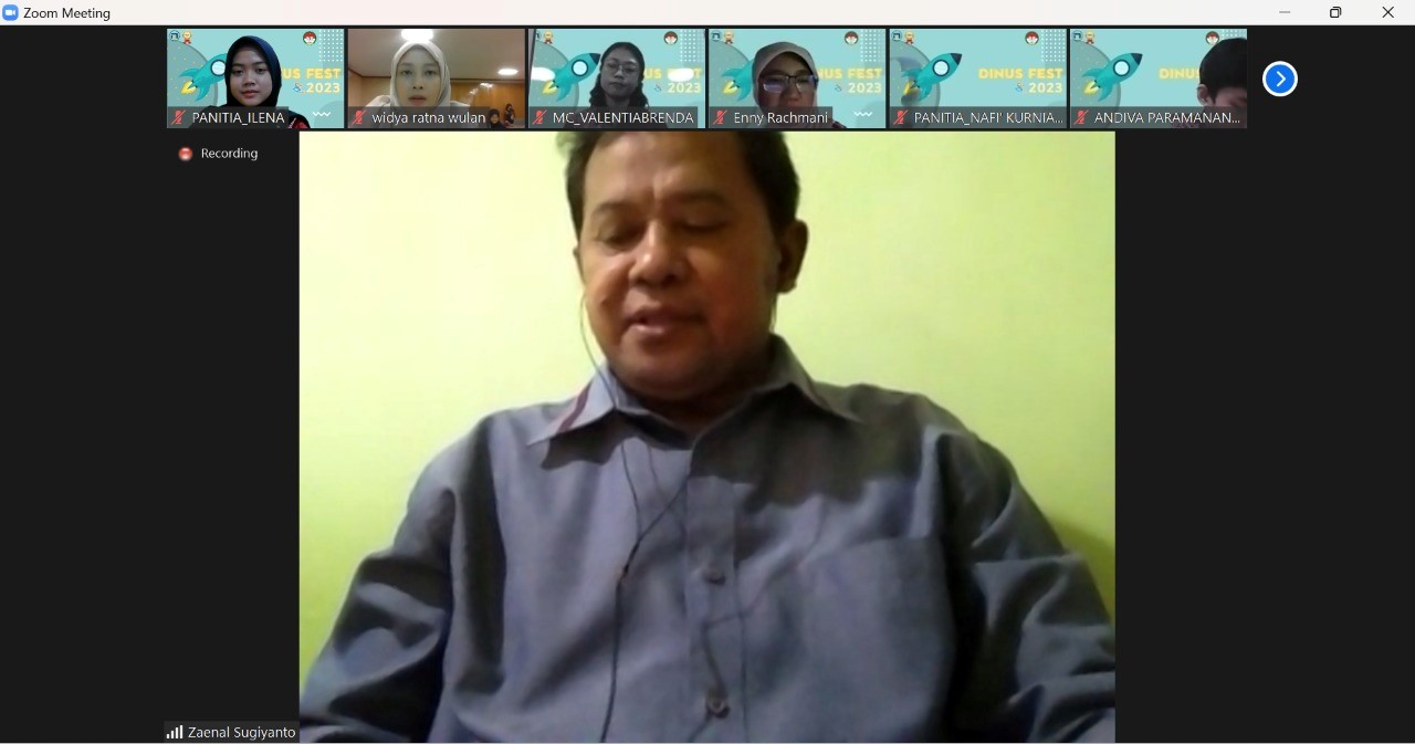 Sambutan Kaprodi D3 Rekam Medis & Informasi Kesehatan oleh Bapak Dr. dr. Zaenal Sugiyanto, M.Kes